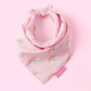 Stoney Clover Lane Target Reversible Rainbow Pink Plaid GINGHAM Pet Bandana SCAR